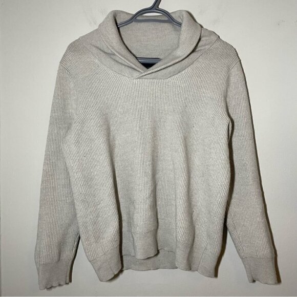 PATRICK ASSARAF SHAWL COLLAR MERINO WOOL SWEATER SIZE M - Picture 4 of 8